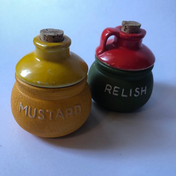 Vintage Other - VINTAGE Mustard & Relish Jars